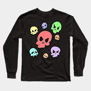 Colorful skulls Long Sleeve T-Shirt